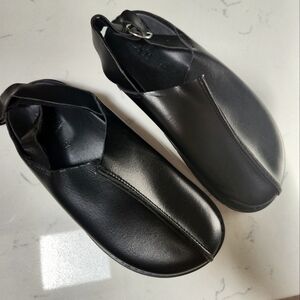 Zara clogs, flats leather